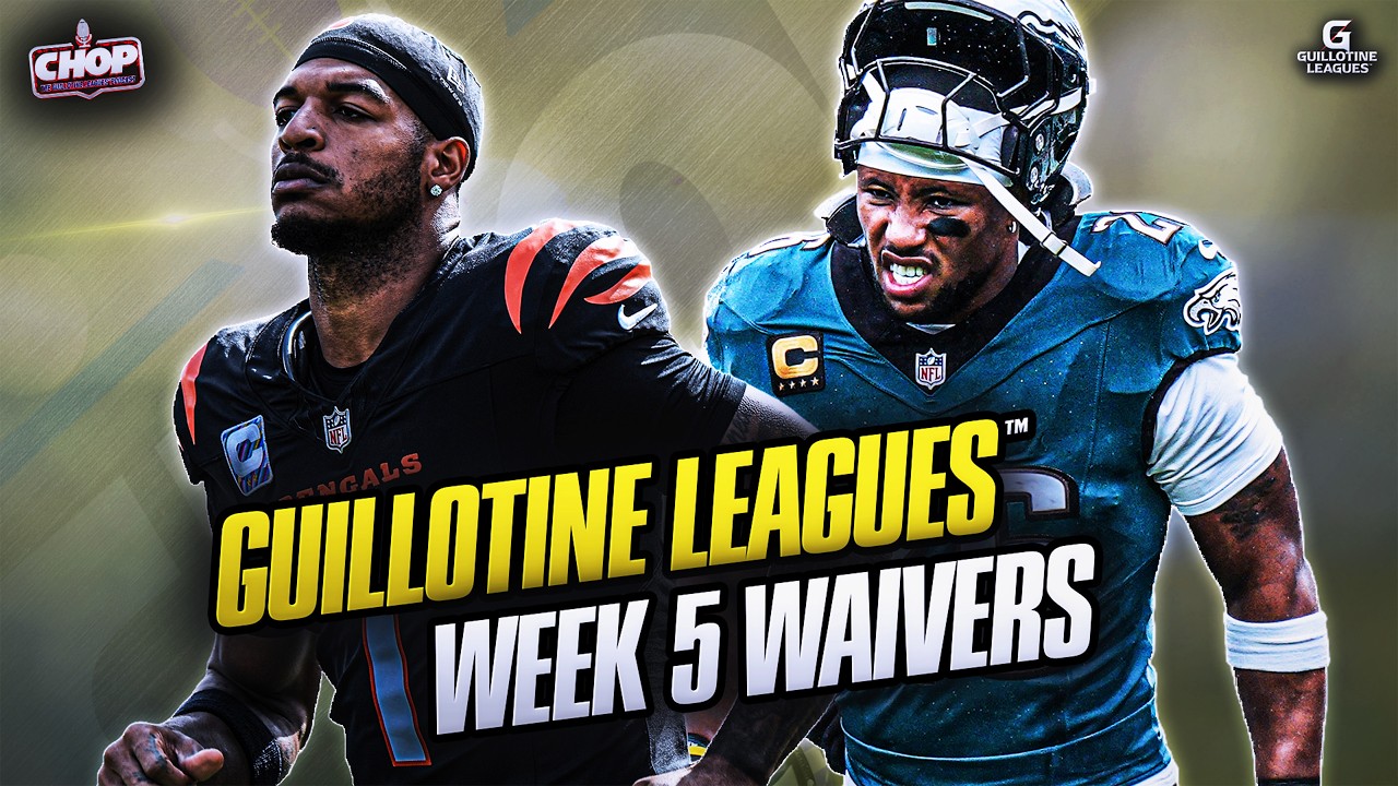 Guillotine Leagues™ Week 5 Waivers: How Much FAAB Should You Spend?