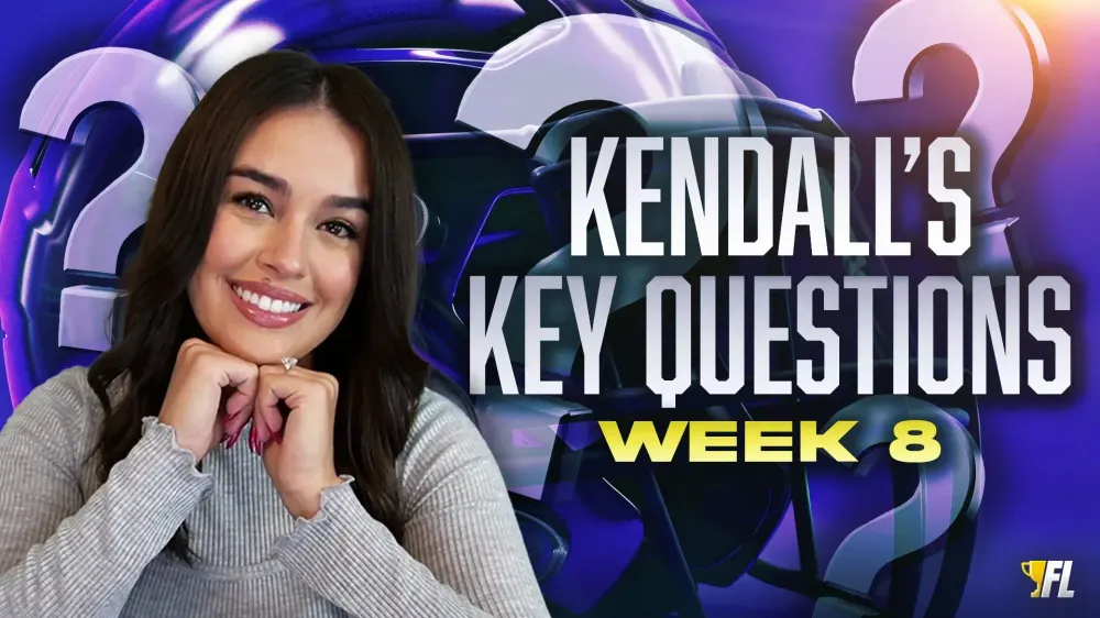 Kendall's Key Questions for Week 8: Trades, Start/Sit Questions, and More
