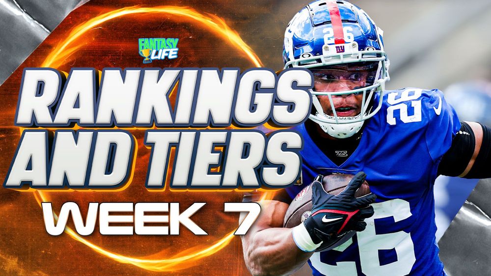 Week 7 Fantasy Football Rankings And Tiers. Expect a Hefty Workload For Saquon Barkley.