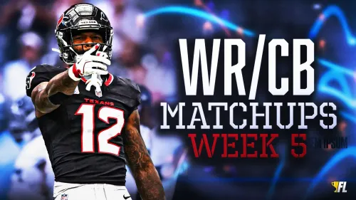 Week 5 WR/CB Matchups For Fantasy Football: Nico Collins Is Back